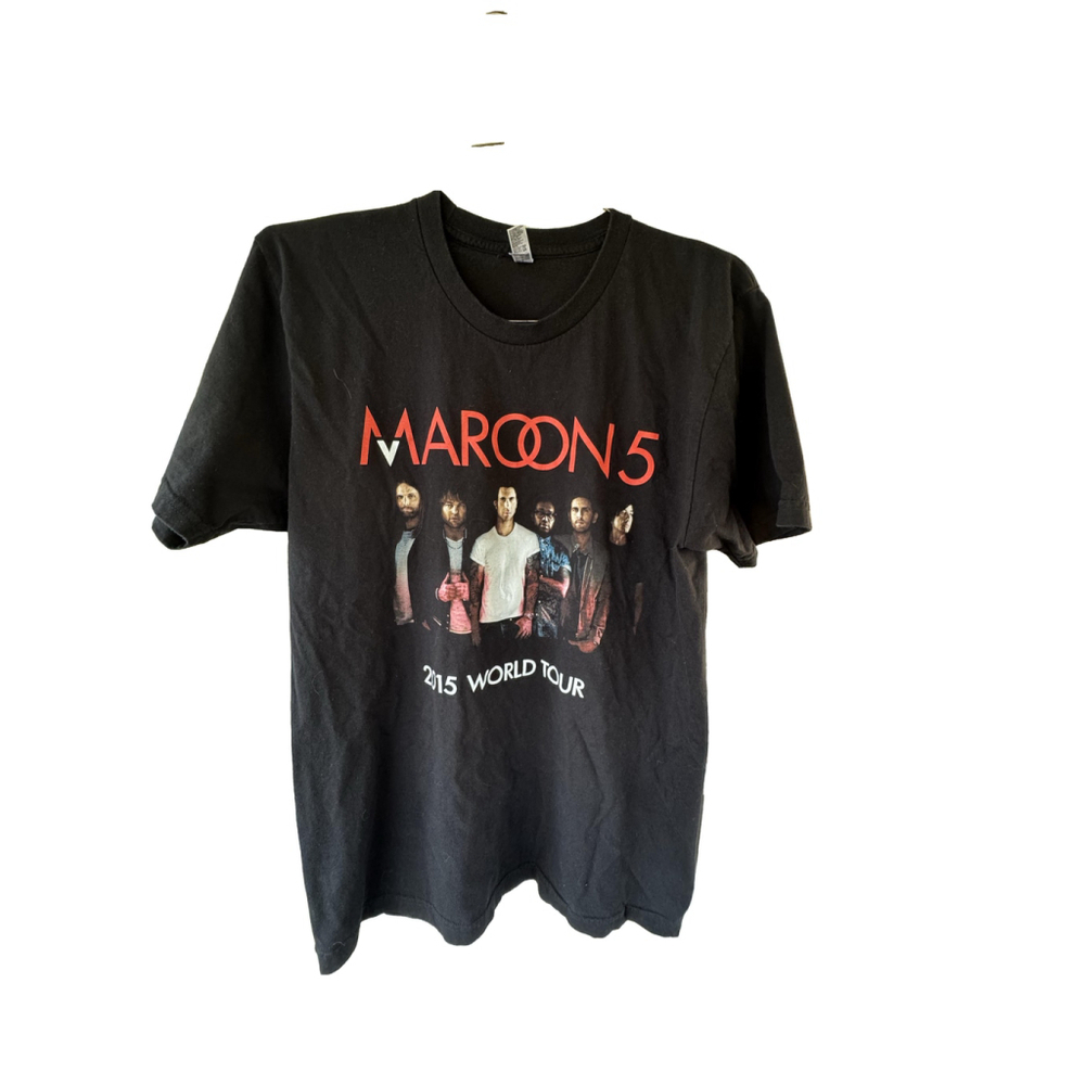 Maroon 5 American Apparel 2015 World Tour Rock Band T-Shirt Men's Size Large